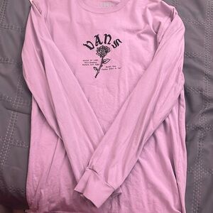 purple longsleeve vans shirt
